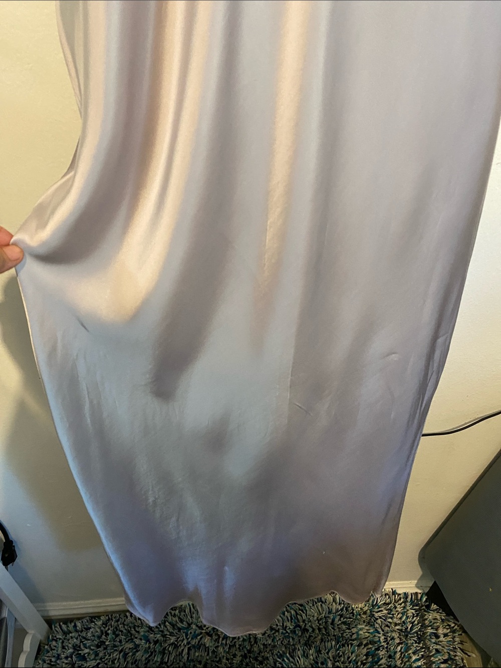 Strapless Satin Slip Dress in Taupe - Picture 5 of 10